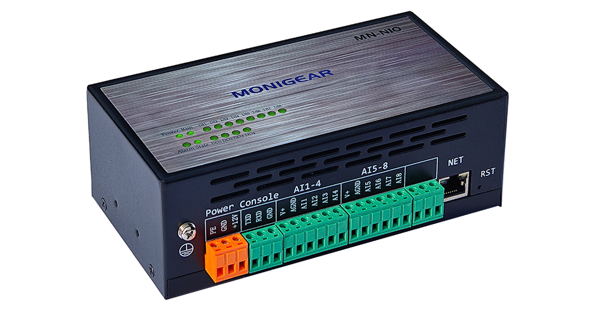 MONIGEAR Network IO Monitor - 8DI/4DO/8AI Industrial IoT Controller