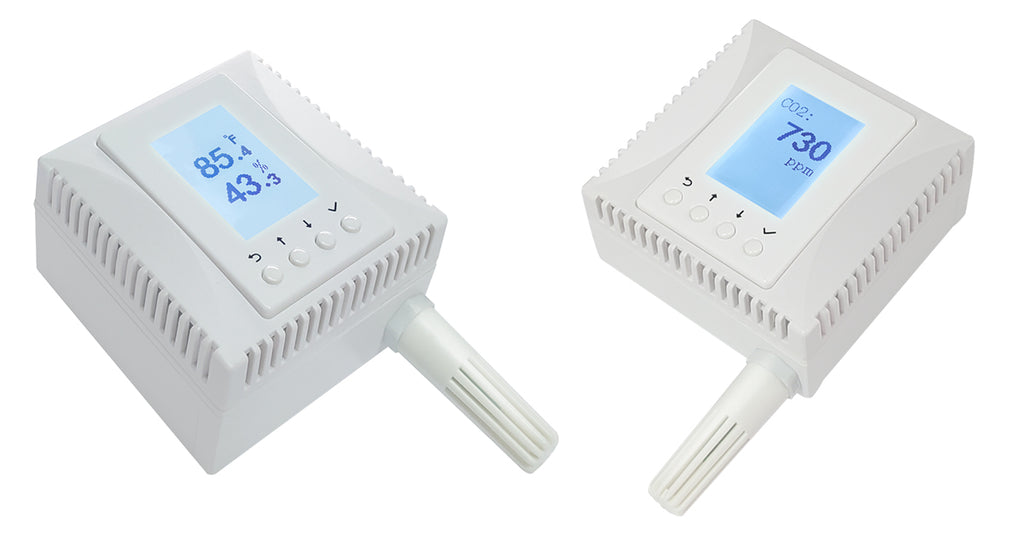 MONIGEAR PoE CO2 Temperature Humidity Sensor - 3-in-1 Environmental Monitor