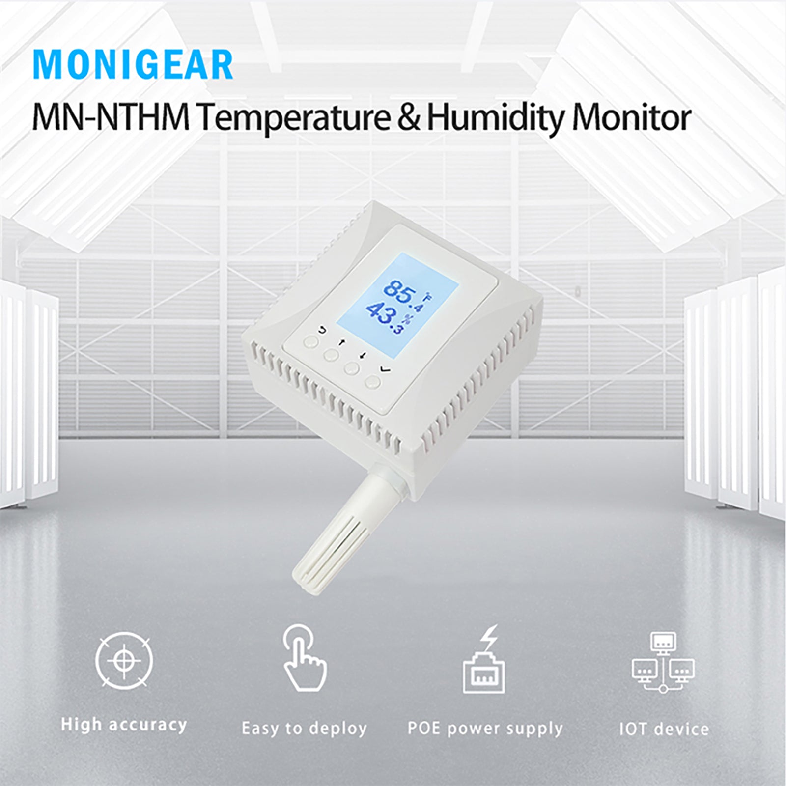 Monigear PoE Temperature and Humidity sensor