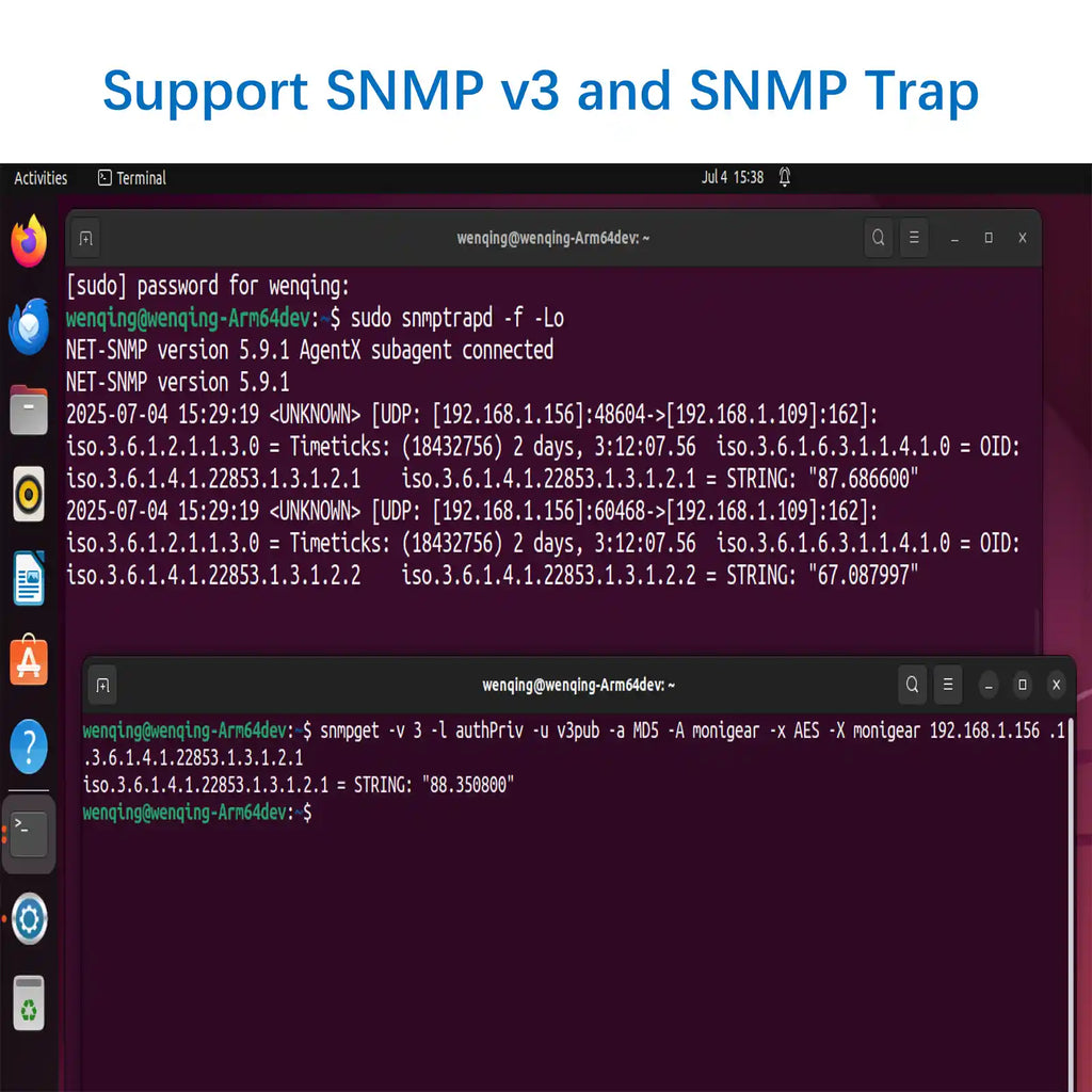 Comprehensive SNMP Protocol Support