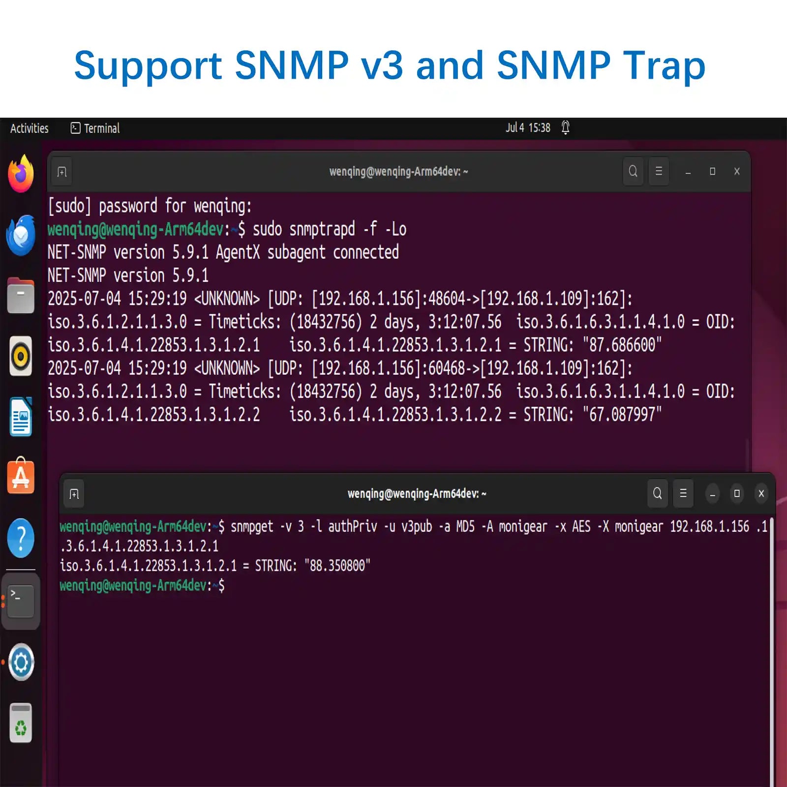 Comprehensive SNMP Protocol Support