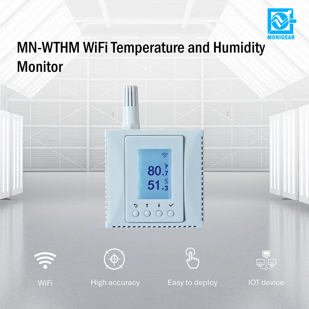 MONIGEAR WLAN-Temperatur- und Feuchtigkeitssensor – Professioneller Umweltmonitor