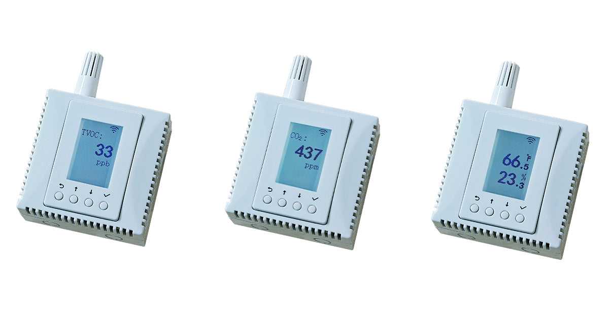 MONIGEAR Wifi 4-in-1 Air Quality Monitor - Professional TVOC CO2 Sensor